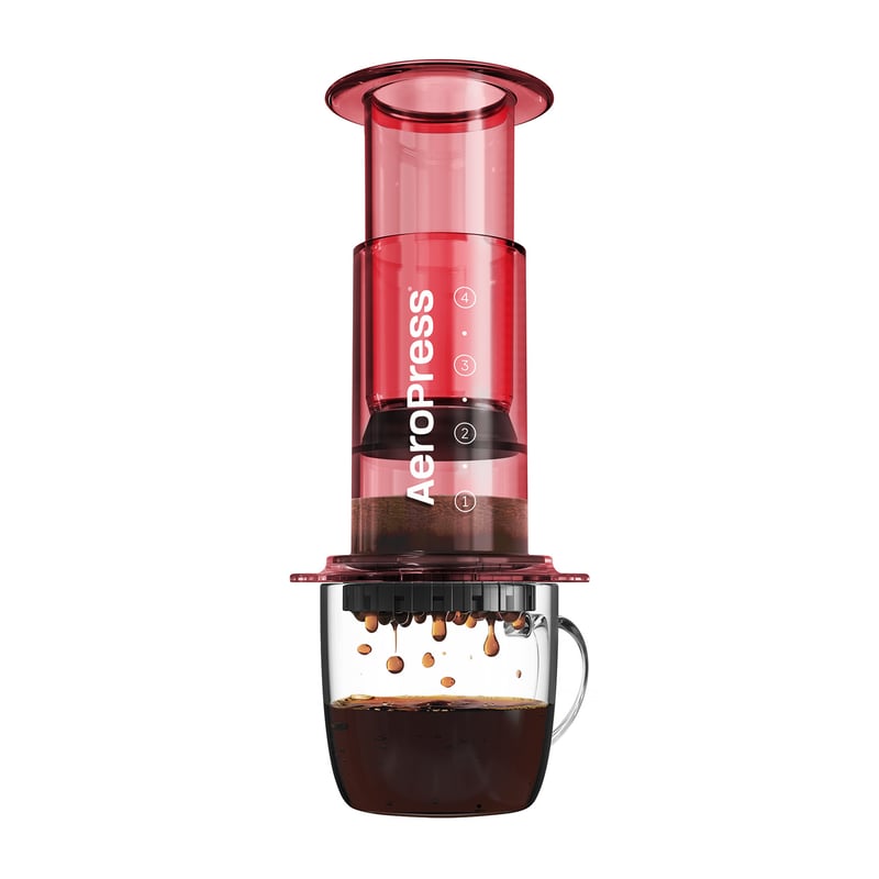 AeroPress - Coffee Maker - Clear Red