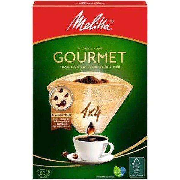 Melitta - Paper Filters 1x4 Gourmet Aroma Zones EU - 80