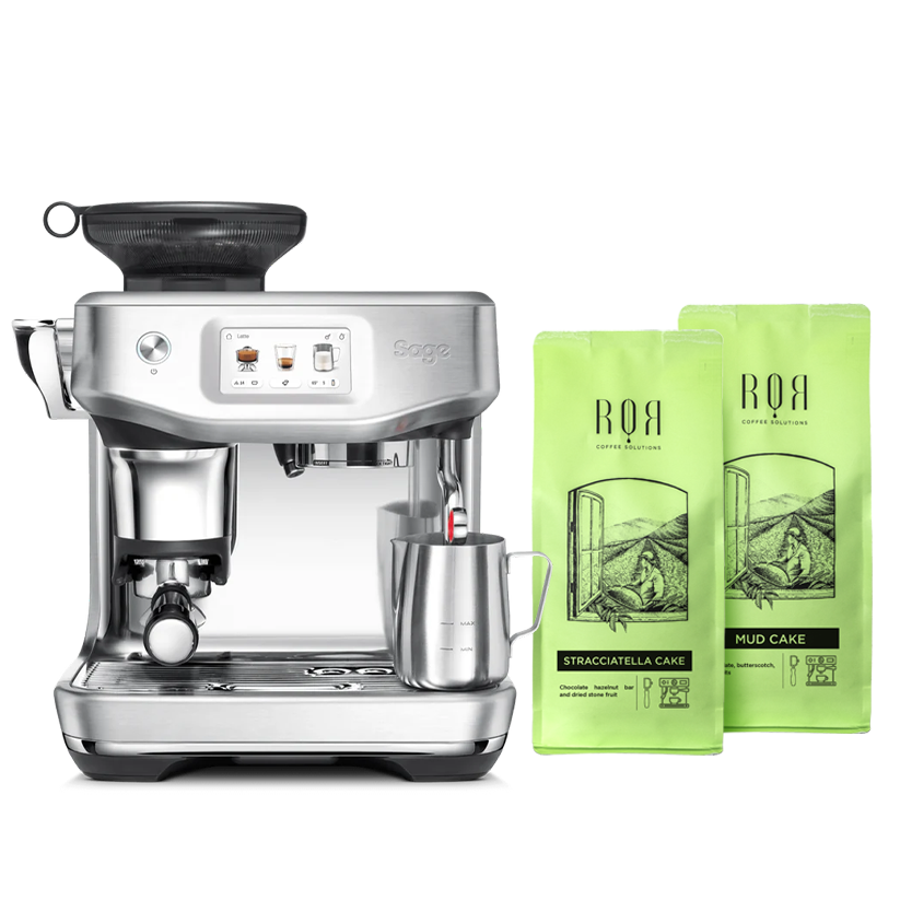 Sage Premium Espresso Machine with (2 coffee Beans Packs)