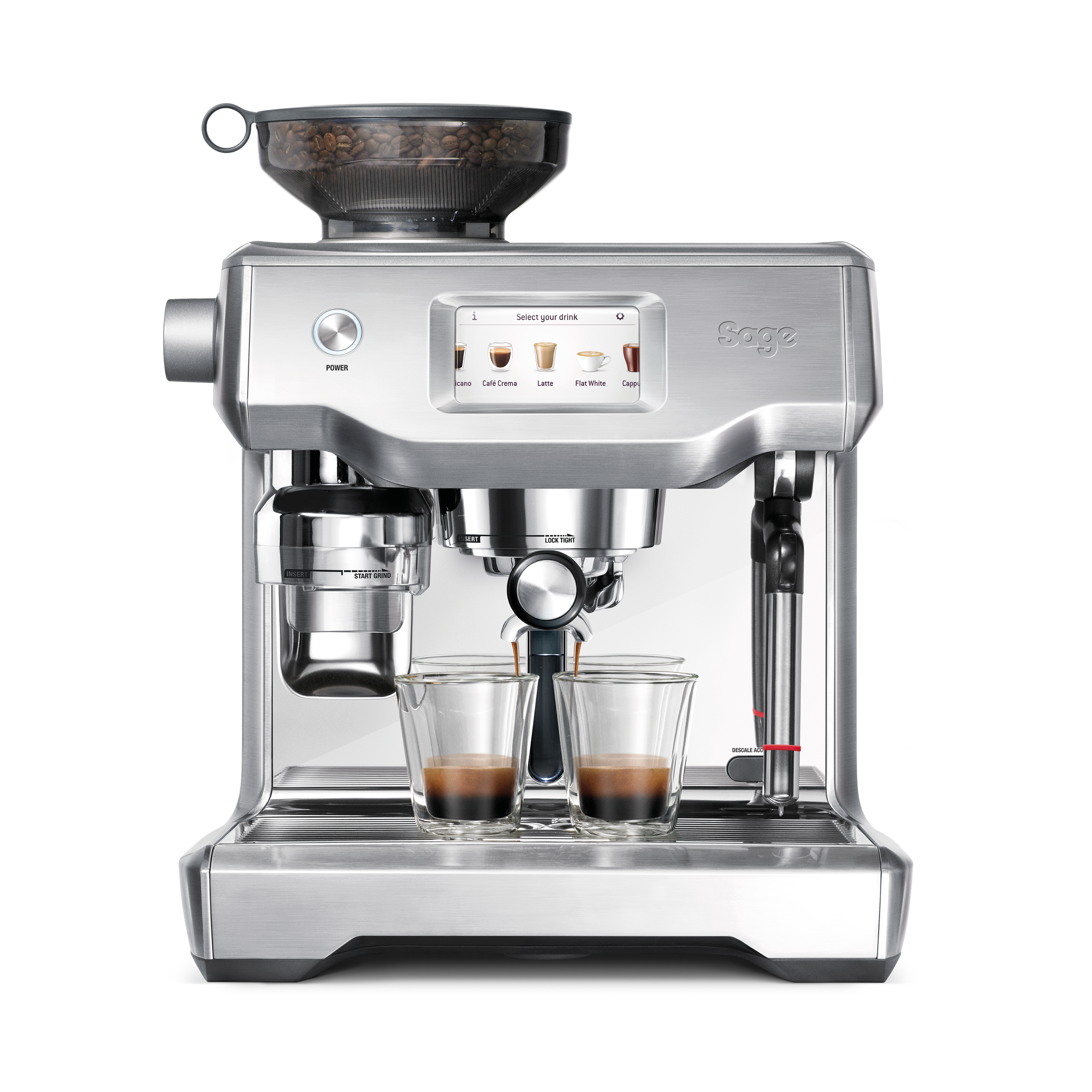 Sage Premium Espresso Machine with (2 coffee Beans Packs)