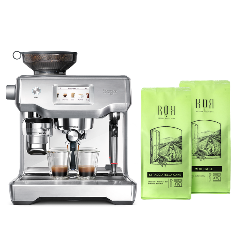Sage Premium Espresso Machine with (2 coffee Beans Packs)