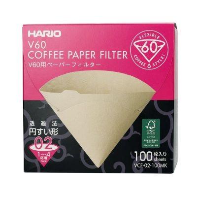 Hario - Misarashi Brown Paper Filters V60-02 - 100pcs