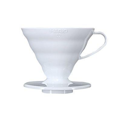 Hario - Plastic Coffee Dripper V60-02 - White
