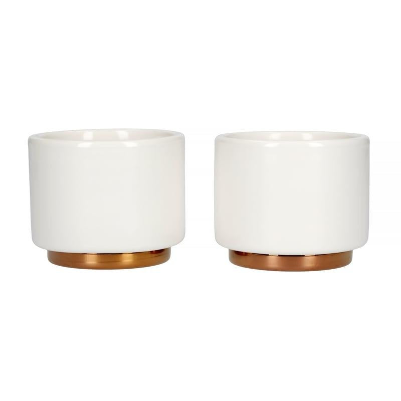 Fellow - Monty Mik Art Cup Espresso 90ml - Matte White (مجموعة من قطعتين)