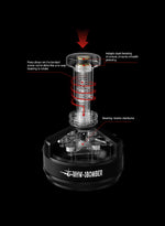 MHW-3BOMBER - Yu Series Cyclone Needle Distribution Tool - Black - 58.35mm