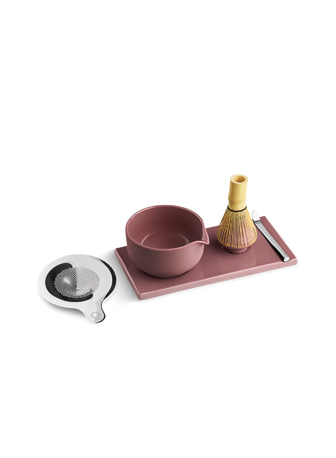 Fellow Matcha Set ceramic tea tray with silicone feet