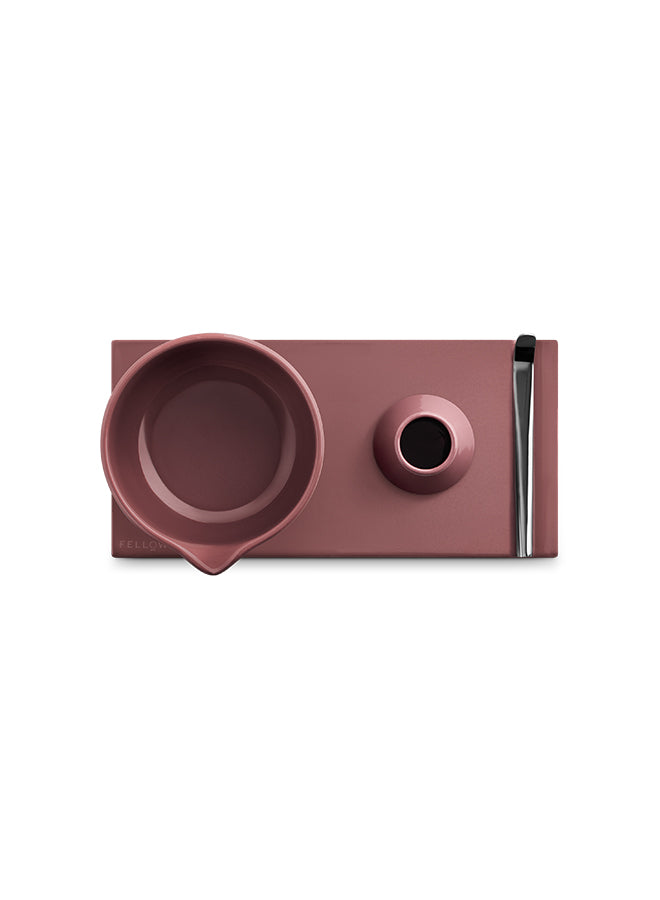 Fellow Matcha Set Desert Rose colour matcha kit