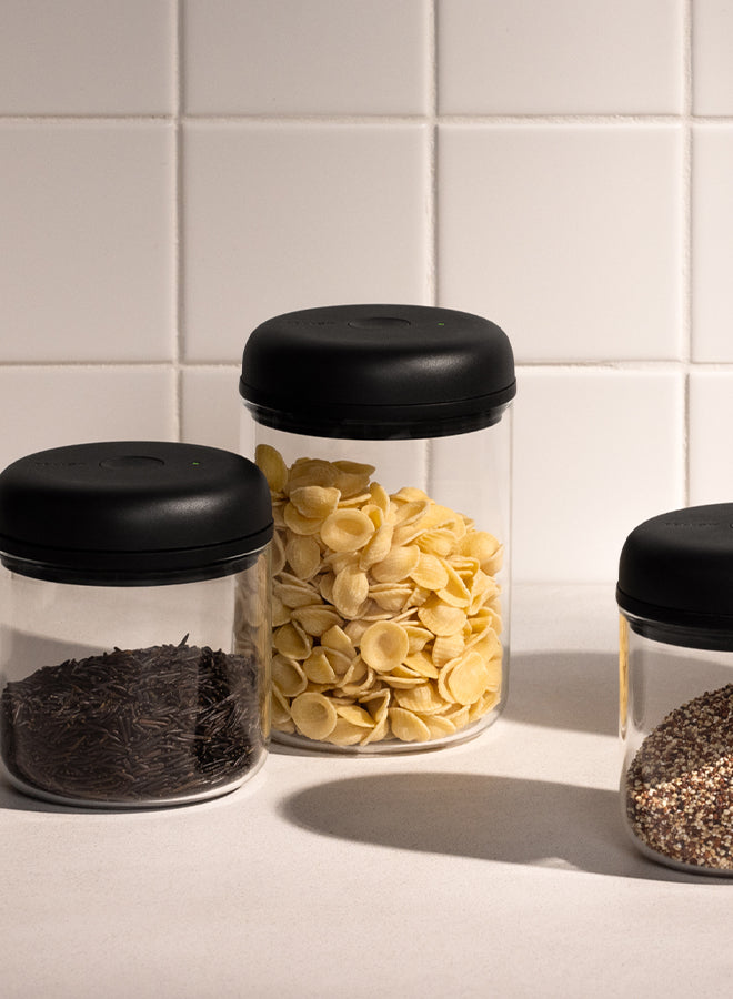 Fellow Atmos airtight container with vacuum seal for coffee beans