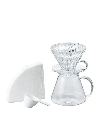 Hario - Glass Coffee Brewing Kit V60-02