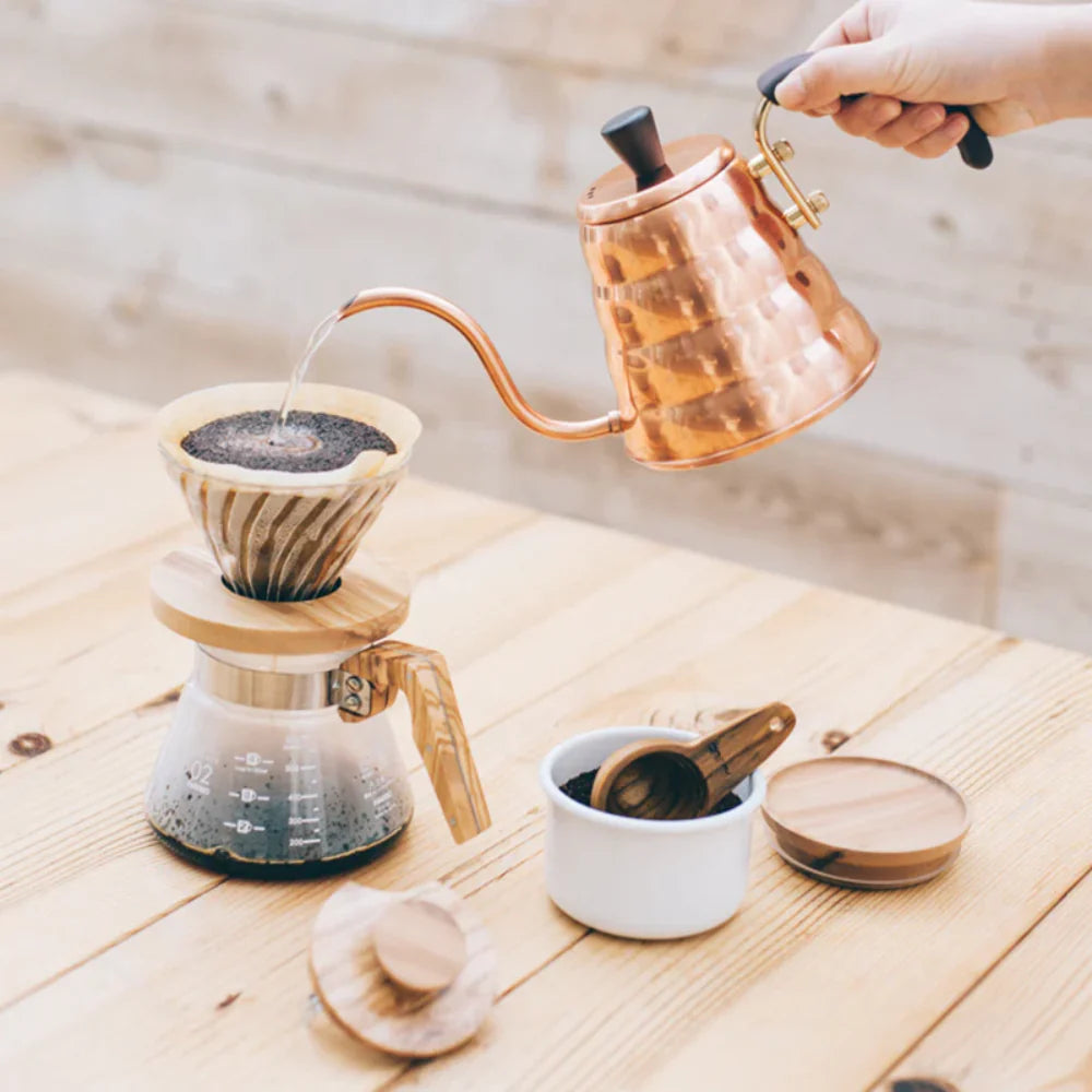 Hario - Glass Coffee Server - Olive Wood