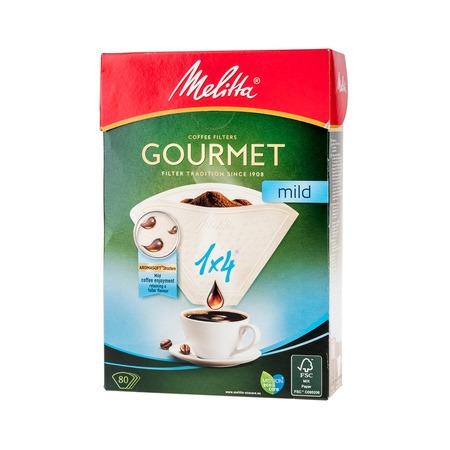 Melitta - Paper Filters 1x4 Gourmet Mild EU - 80pcs