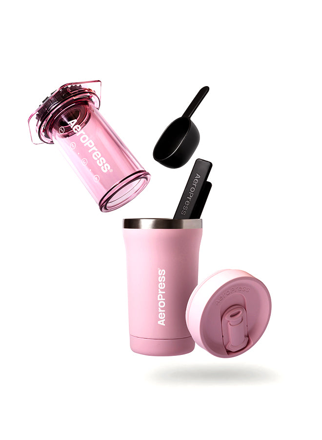 Aeropress - GO Plus Travel Coffee Press - Pink