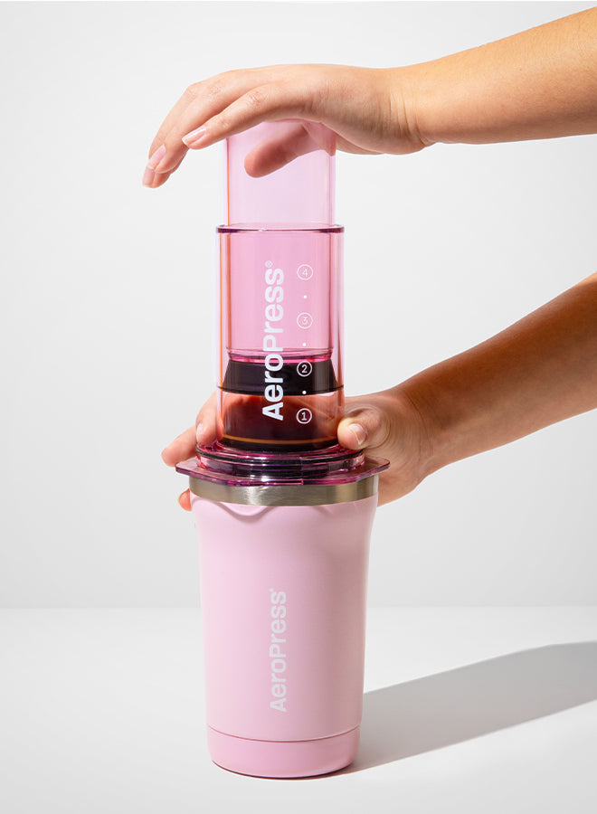 Aeropress - GO Plus Travel Coffee Press - Pink