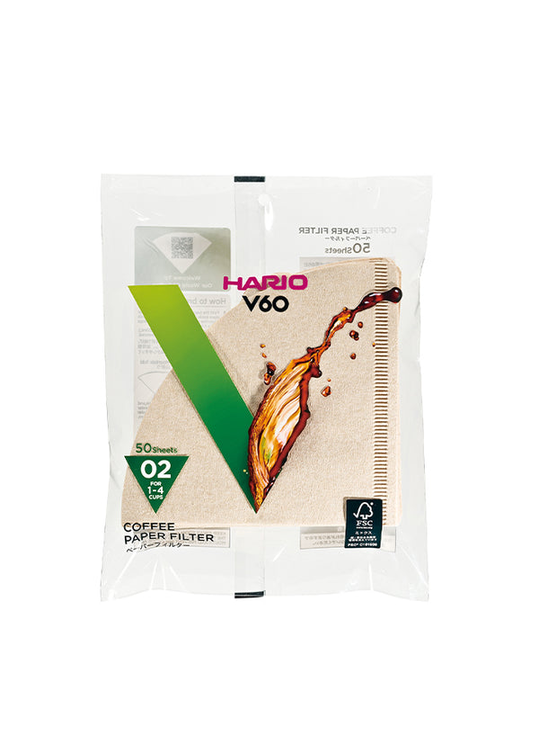 Hario - Misarashi Brown Paper Filters V60-02 - 100pcs