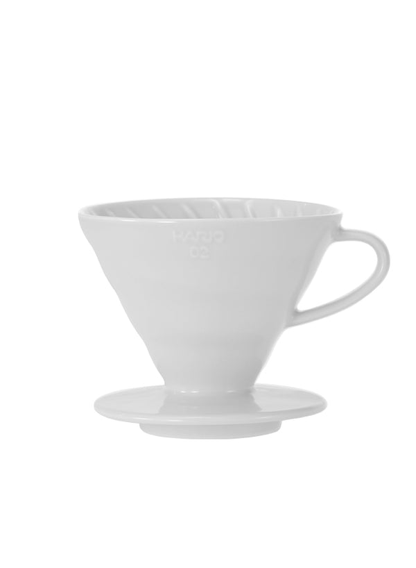 Hario - Ceramic Coffee Dripper V60-02 - White