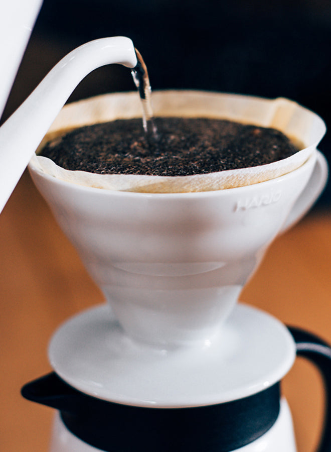 Hario - Ceramic Coffee Dripper V60-01 - White