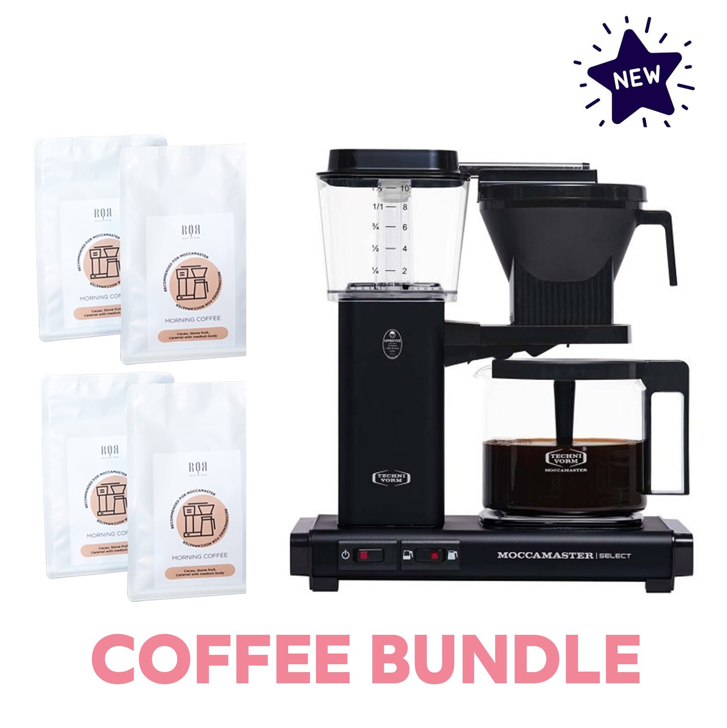 **OFFER ALERT ** Buy a Moccamaster, Get 4 Free Bags of Morning Coffee - Matte Black
