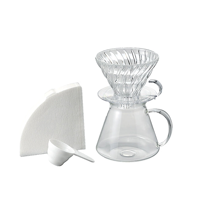 Hario - Glass Coffee Brewing Kit V60-02